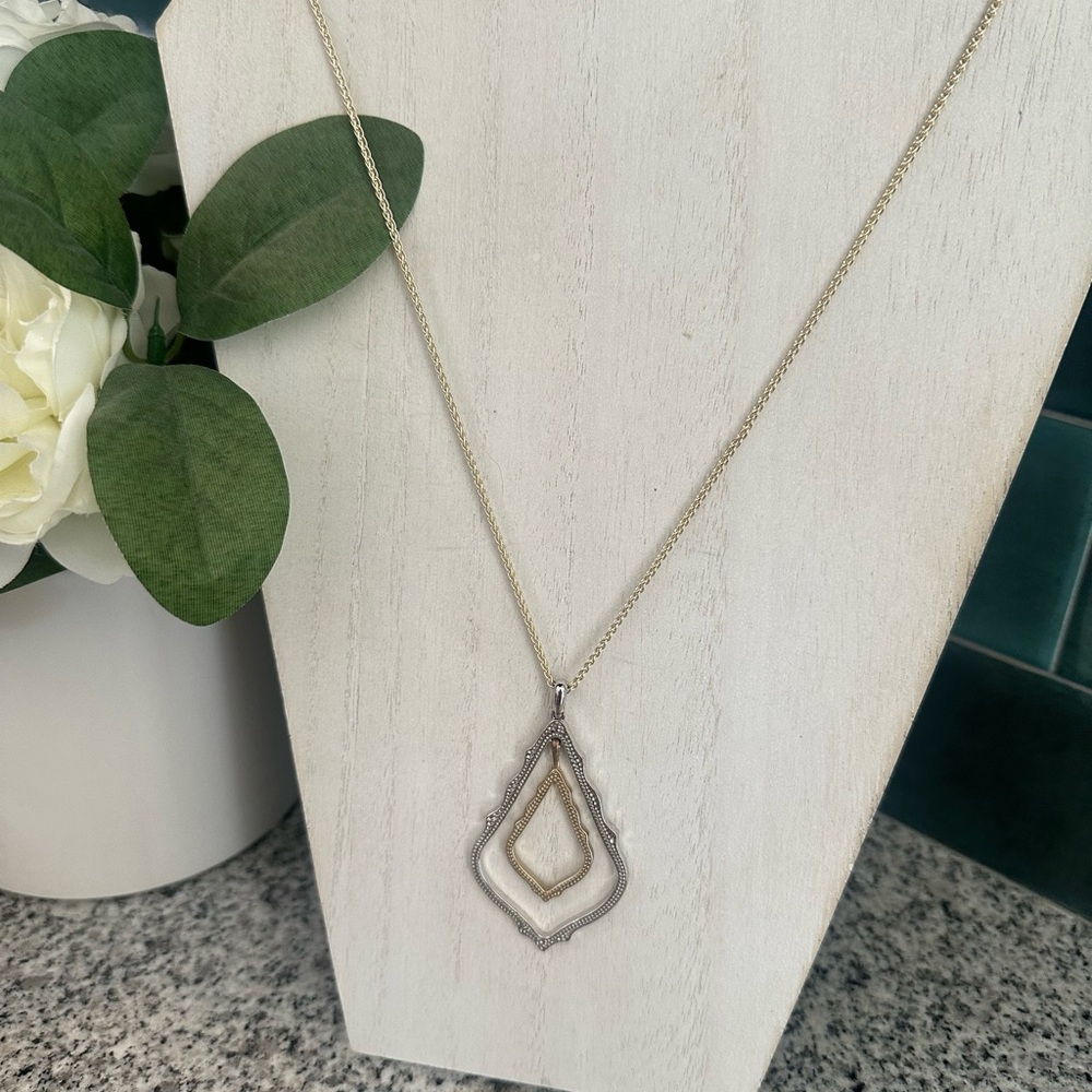 Kendra Scott Gold and Silver Pendant Necklace